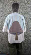 Load image into Gallery viewer, HI-LO SHROOM Shirt - light blue stripey - 2/3 sleeve
