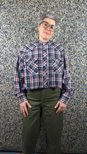 Load image into Gallery viewer, HI-LO SHROOM Shirt - RGB plaid - SNAP front
