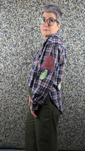 Load image into Gallery viewer, HI-LO SHROOM Shirt - RGB plaid - SNAP front
