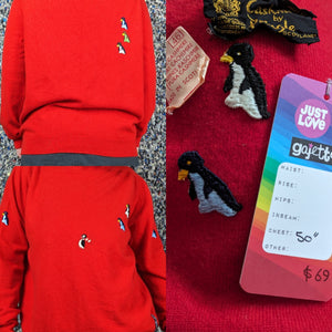 Vintage Bright Red Turtleneck | cashmere cutie (XL)